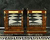 A superb pair of Empire gilt and patinated bronze mounted mahogany consoles attributed to Bernard Molitor